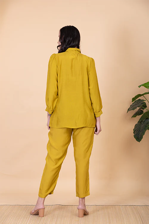 Chambray & Co.'S Yasemine Applique Vegan Silk Coord Set - Image 5