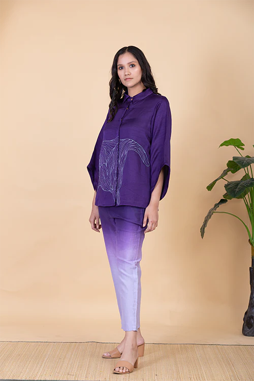 Chambray & Co.'S Yvette Vegan Silk Coord Set - Image 4