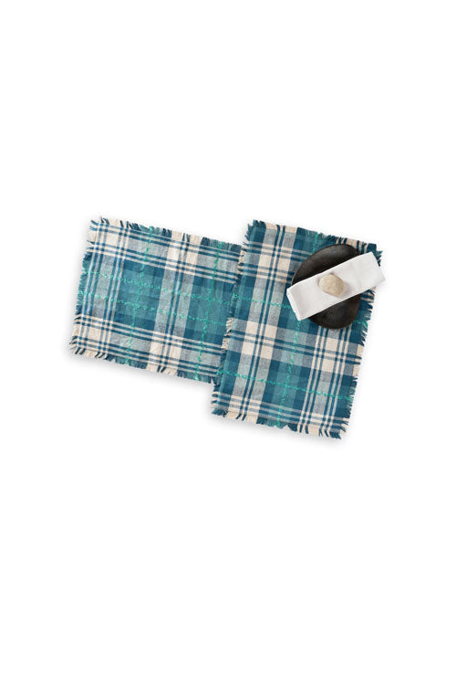 Onset Homes Checkered Table Mats-Denim - Image 6