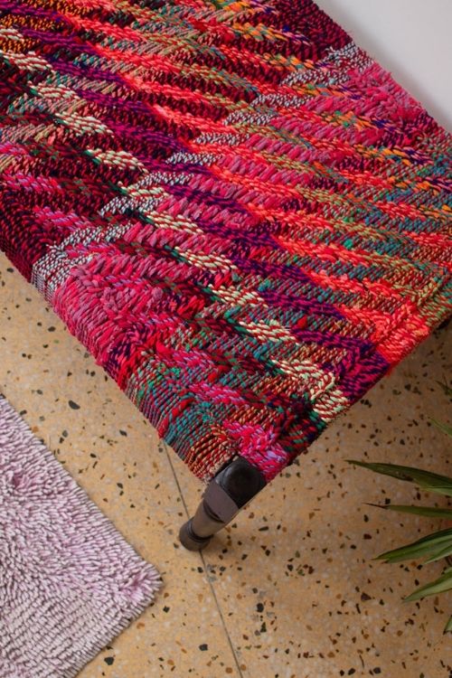 Sirohi Cherry Upcycled Textile Charpai - Image 6