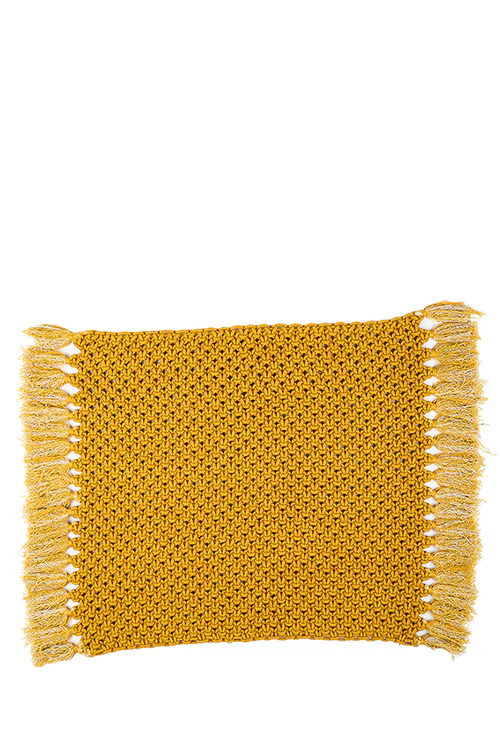 One 'O' Eight Knots Classic Hand-Knotted 100% Cotton Placemat (set of 2) - Image 2