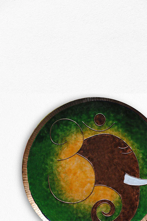 EkiBeki Omkara - Ganesha Green Wallplate - Image 3