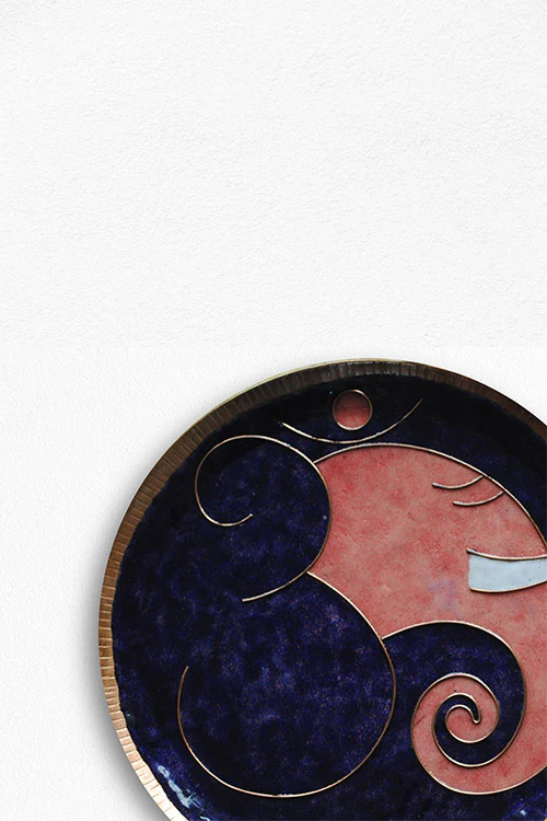 EkiBeki Omkara - Ganesha Violet Wallplate - Image 3