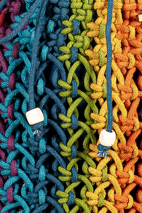 108Knots Cosmos Blended Hand-Knotted Bucket Bag - Image 4