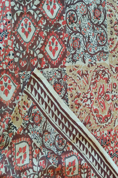 Craetive Bee 'FAYE' Natural Dye Hand Block Printed Multi-Patch Cotton Fabric - Image 3