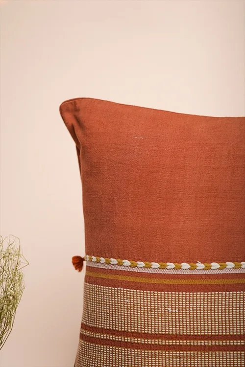 Craftroots Dashesh Kala Cotton Cushion Cover - Image 2