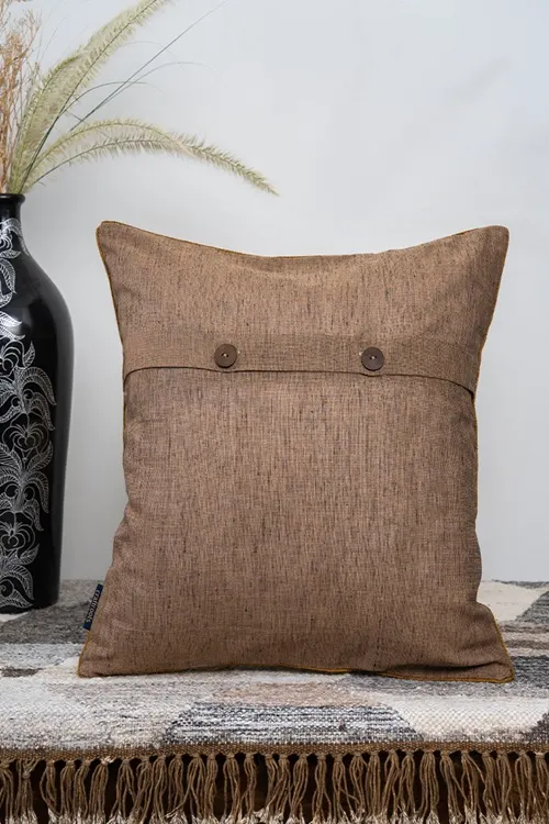 Craftroots Ivory Silk Cushion Cover - Image 3