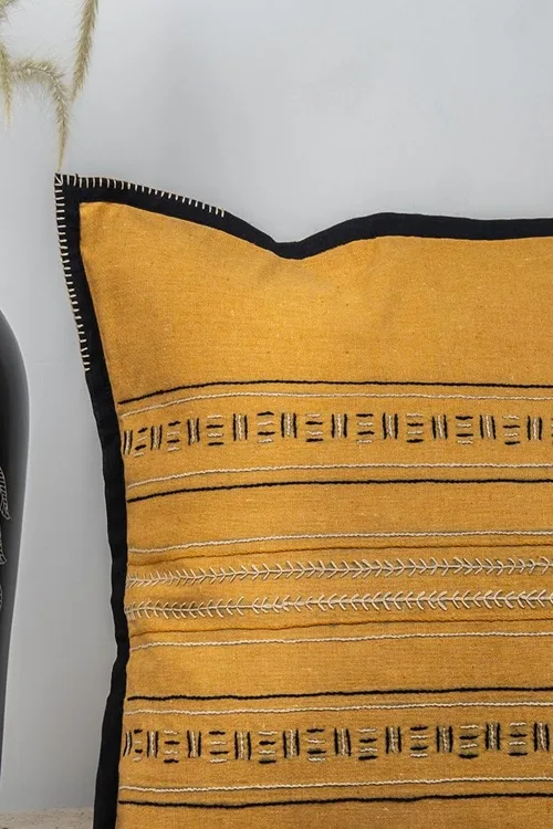 Craftroots Rust Handcrafted & Handwoven Artisan Cushion Cover Set Of 2 - Image 6