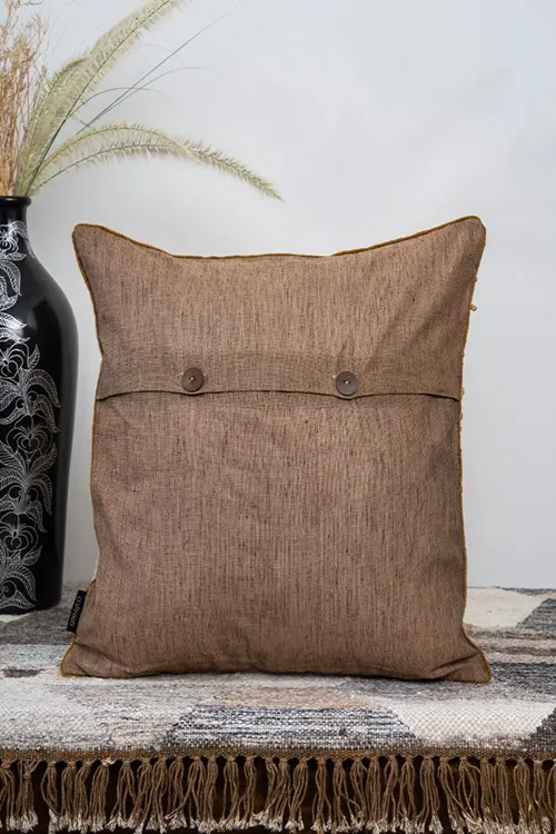 Craftroots Spherical Chording Ivory Cushion Cover - Image 3