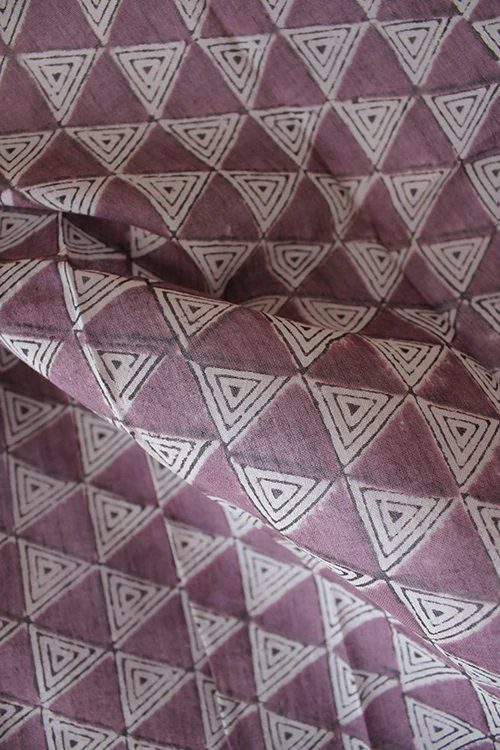 Creative Bee 'anjuna' Natural Dye Block Print Cotton Stole - Image 2
