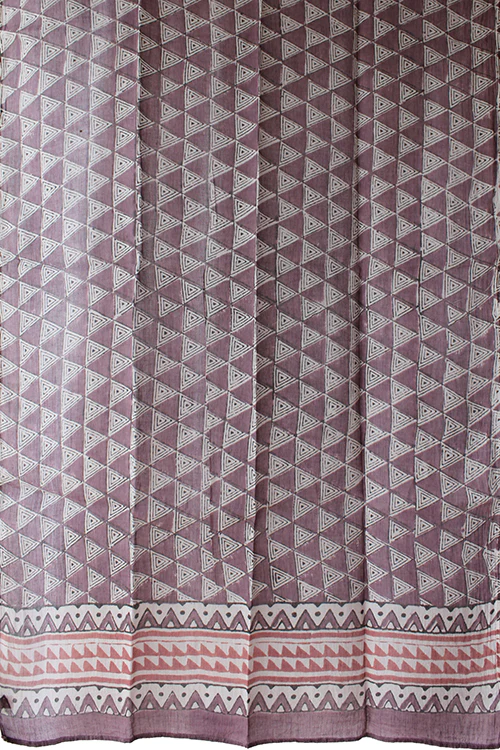 Creative Bee 'anjuna' Natural Dye Block Print Cotton Stole - Image 3