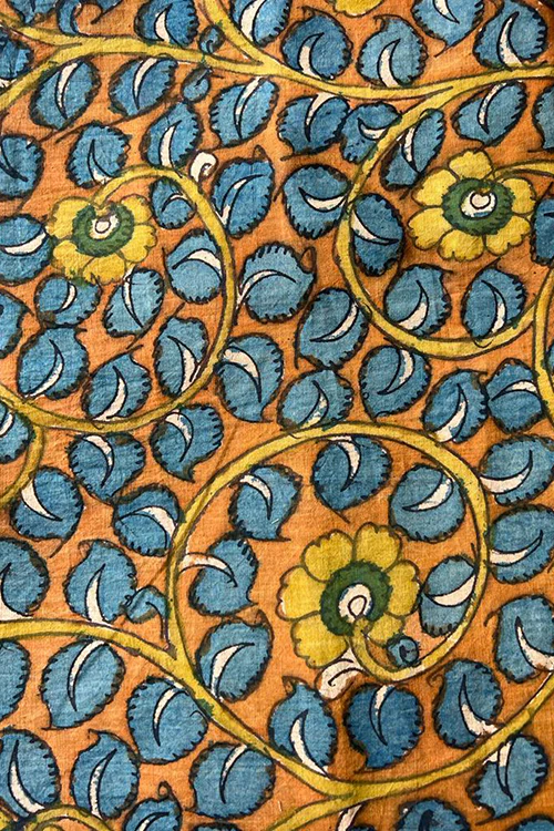 Creative Bee 'appeal' Natural Dye Hand-Painted Kalamkari Cotton Fabric (0.50 meter) - Image 2