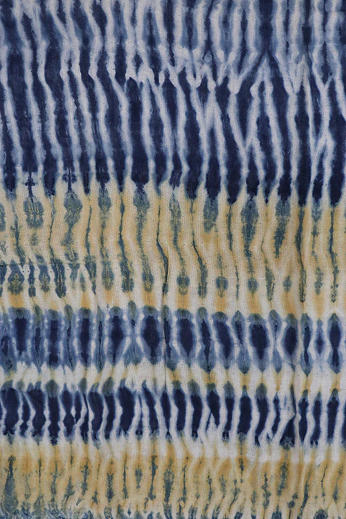 Creative Bee 'arambol' Natural Dye Shibori Cotton Stole - Image 3
