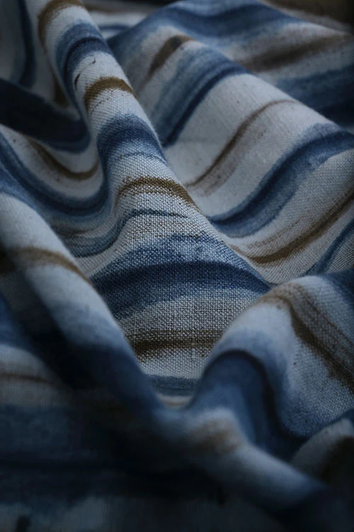 Creative Bee 'betina' Natural Dye Shibori Cotton Fabric (0.50 meter) - Image 3