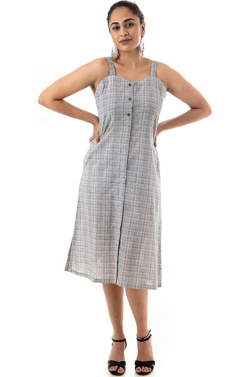 Creative Bee 'BULIBA' Handwoven Cotton Camisole Dress - Image 2