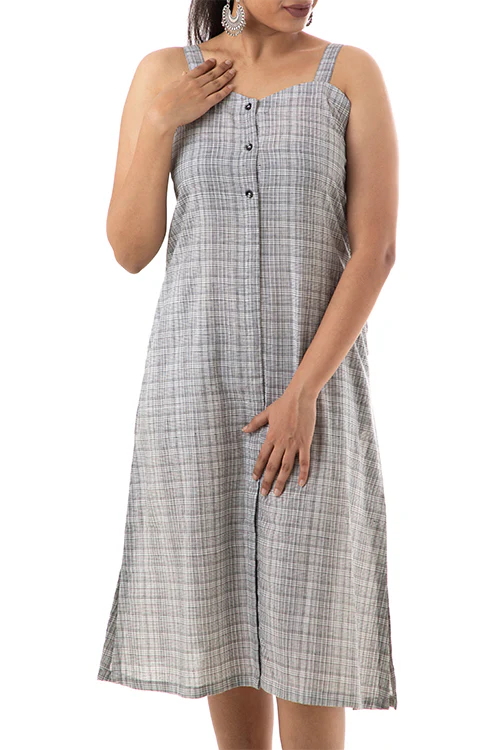 Creative Bee 'BULIBA' Handwoven Cotton Camisole Dress - Image 5