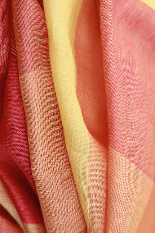 Creative Bee 'Checks' Signature Weave Silk Dupatta - Image 2