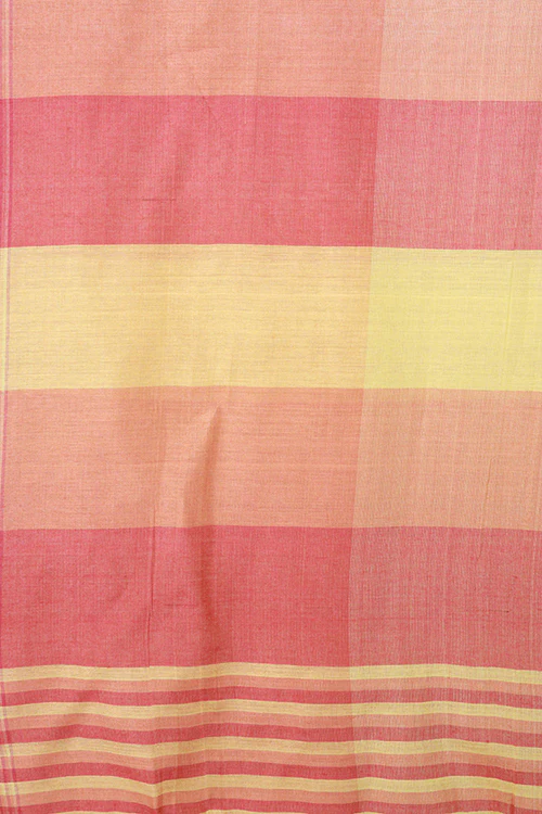 Creative Bee 'Checks' Signature Weave Silk Dupatta - Image 5
