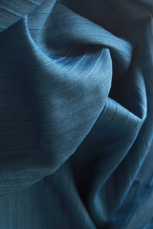 Creative Bee Cotton x Silk Doria Stripe Fabric (0.5 Meter) - Image 3