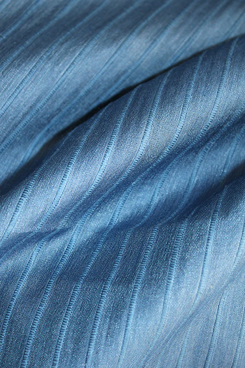 Creative Bee Cotton x Silk Doria Stripe Fabric (0.5 Meter) - Image 5