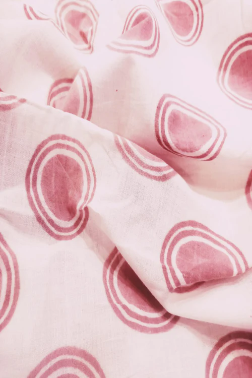 Creative Bee 'DEAN' Natural Dye Block Print Cotton Fabric