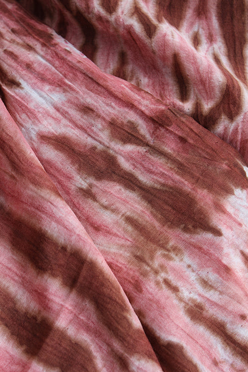 Creative Bee 'DUNE' Natural Dyed Shibori Cotton x Silk Fabric (0.5 Meter) - Image 4