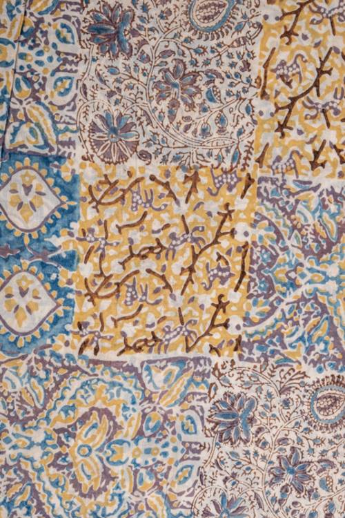 Creative Bee 'EIRA' Natural Dye, Hand Block Printed Multi-Patch Cotton Fabric - Image 4