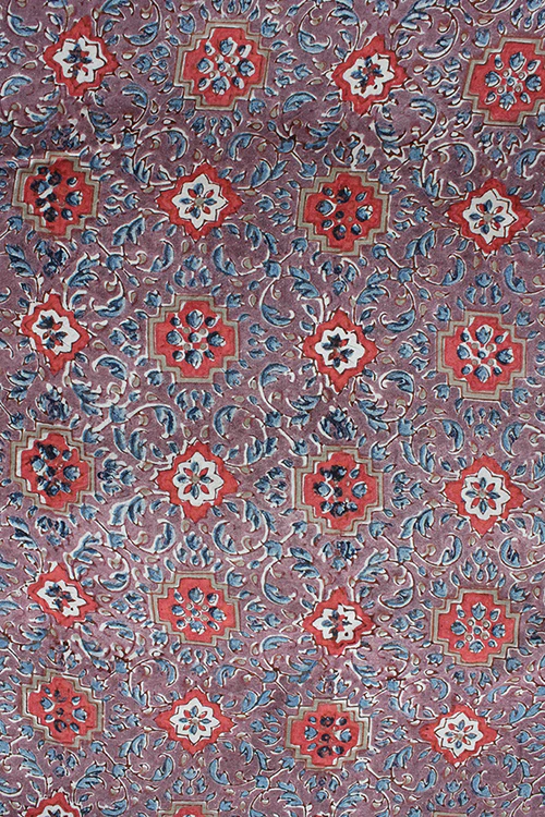 Creative Bee 'ELISE' Natural Dyed Block Printed Mulberry Silk Fabric x 0.50 Meter - Image 3