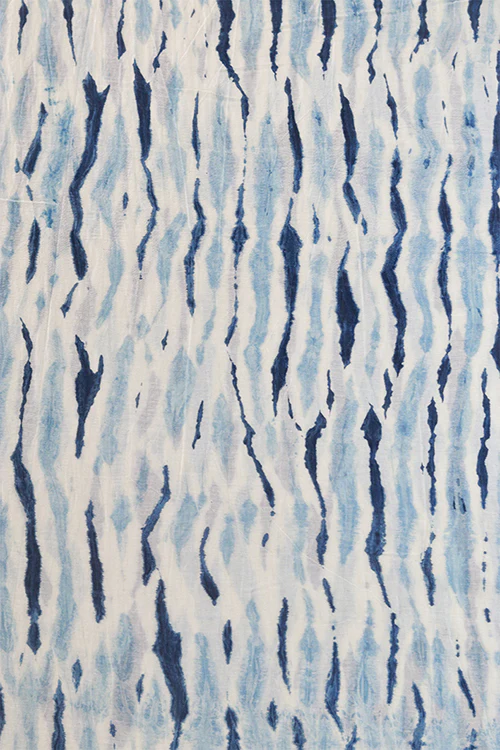 Creative Bee 'EXUMA' Natural Dyed Shibori Cotton x silk Fabric (0.5 Meter) - Image 3