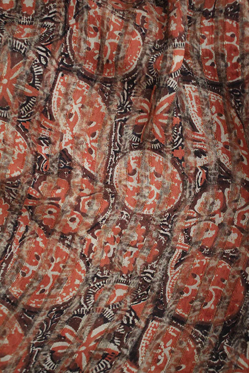 Creative Bee 'FOSTRETTI' Natural Dyed Block-Printed Silk Fabric (0.5 Meter) - Image 2