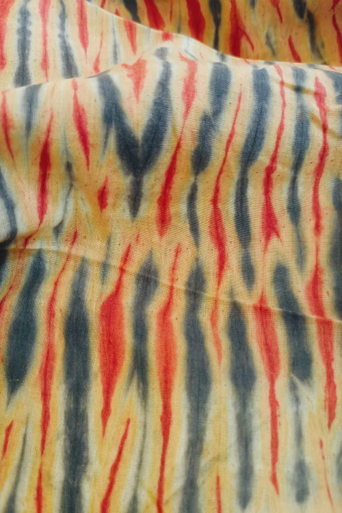 Creative Bee 'FREYA' Natural Dye Shibori Cotton Fabric - Image 3