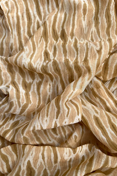 Creative Bee 'ines' Natural Dye Shibori Cotton x Silk Fabric (0.50 meter) - Image 3