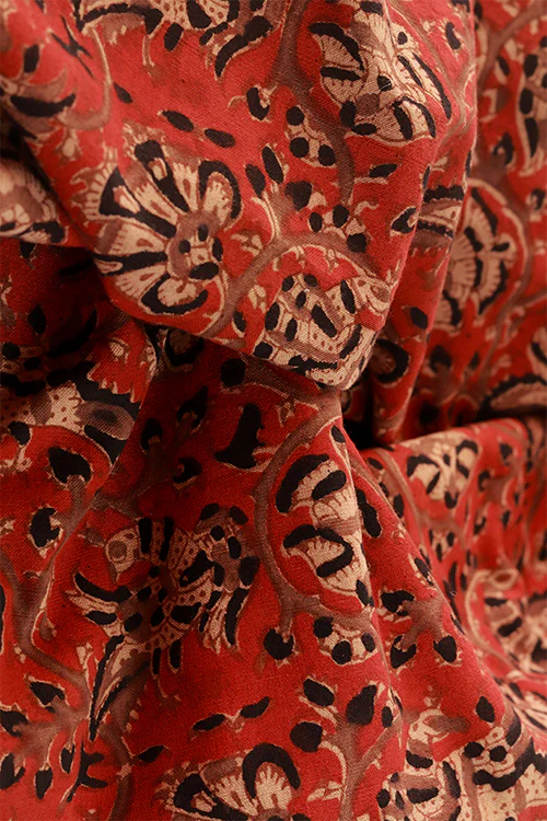 Creative Bee 'kapu' Natural Dye Block Print Cotton Fabric (0.50 meter)