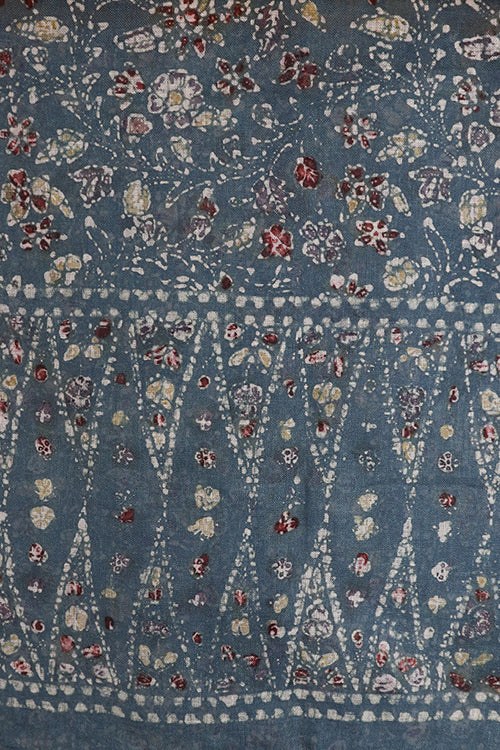 Creative Bee 'laguna' Natural Dye Block Print Linen Stole - Image 3