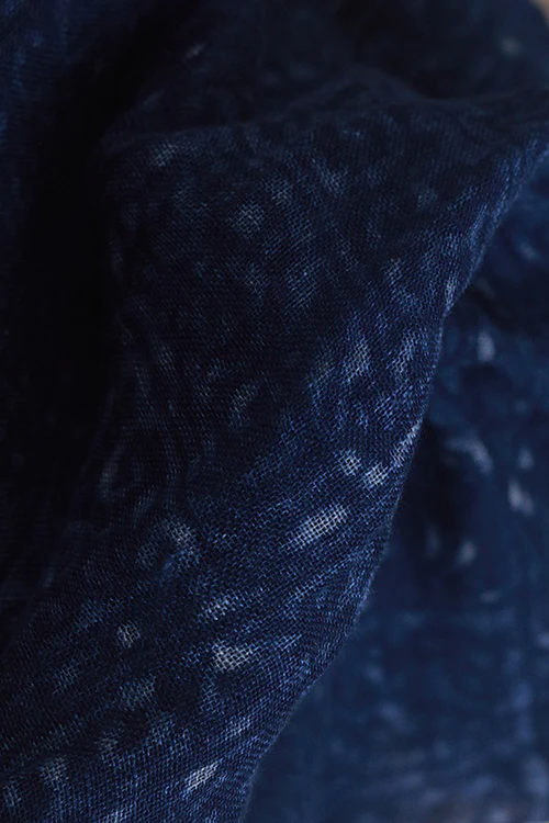 Creative Bee 'mandovi' Natural Dye Batik Linen Stole - Image 2