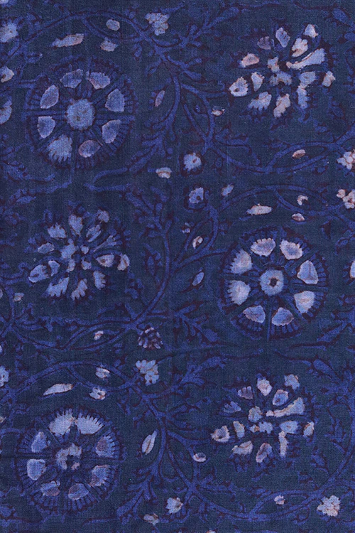 Creative Bee Natural Dye Block Print Cotton Fabric (0.5 Meter) - Image 5