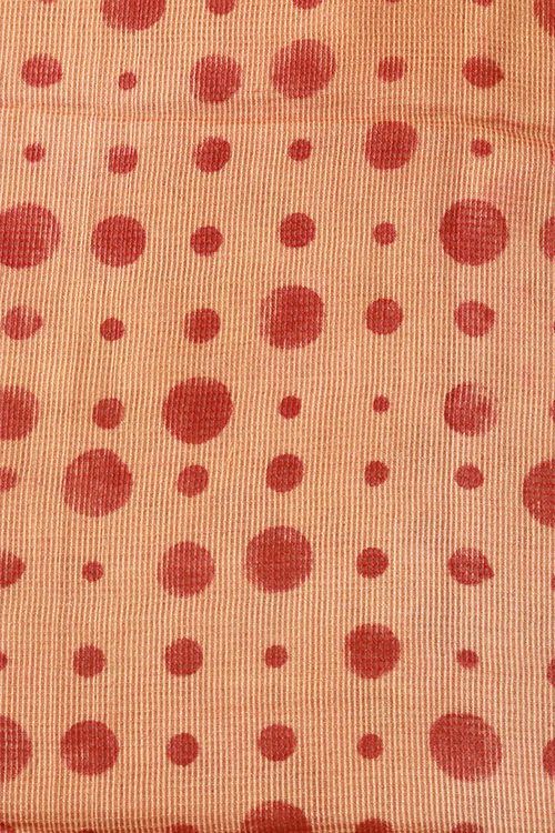 Creative Bee Natural Dye Block Print Silk Fabric (0.5 Meter) - Image 4