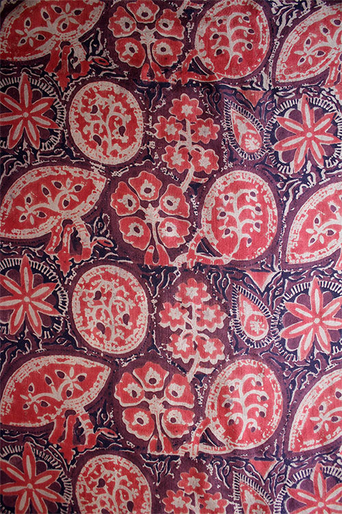 Creative Bee 'PRACHIN' Natural Dye Block Print Silk Fabric (0.5 Meter) - Image 4