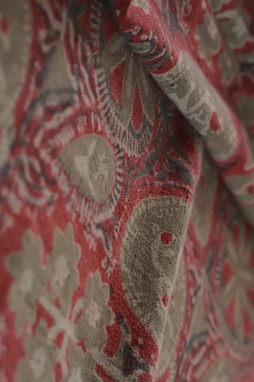Creative Bee 'pristine' Natural Dye Block Print Cotton Fabric(0.50 meter) - Image 3
