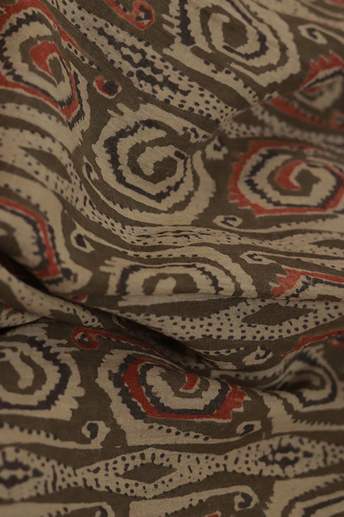 Creative Bee 'saleri' Natural Dye Block Print Cotton Stole - Image 2