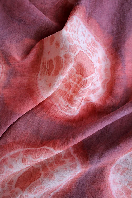 Creative Bee 'TARANG' Natural Dye Shibori Cotton Fabric (0.5 Meter) - Image 3