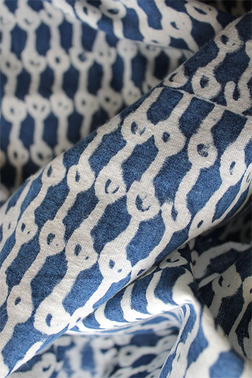 Creative Bee 'vandoor' Natural Dye Block Print Cotton Fabric (0.50 meter) - Image 2