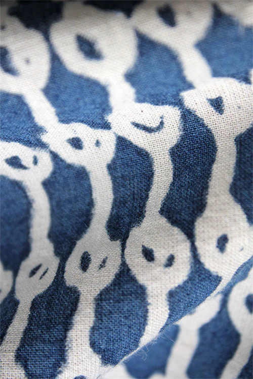 Creative Bee 'vandoor' Natural Dye Block Print Cotton Fabric (0.50 meter) - Image 8