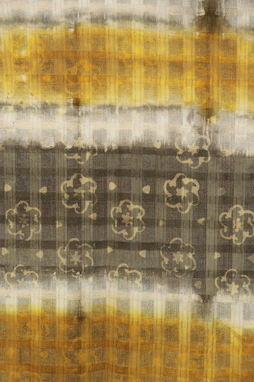 Creative Bee 'Vibhori' Natural Dye Shibori Silk Dupatta - Image 5