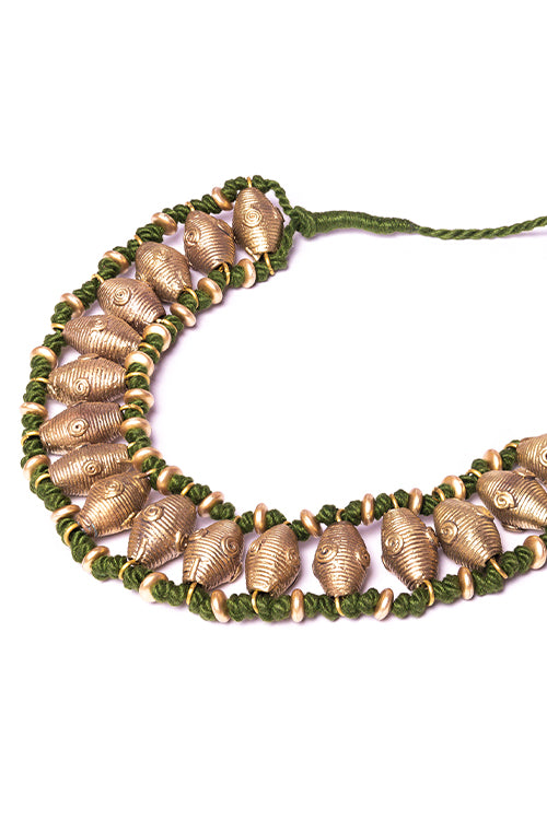 Miharu Brass Thread Choker Necklace D86 - Image 4