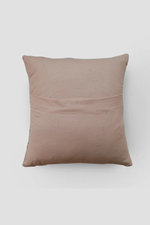 Zaina By Ctok Dahlias Chainstitch Embroidered Cushion Cover - Pastel - Image 5