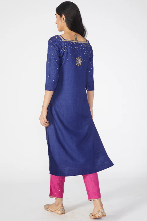 Okhai 'Daystar' Embroidered Kurta Pant Dupatta Set - Image 3