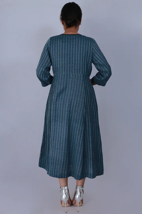 Dharan " Glam Dress" Black Block Printed Kurta Set Of 2 - Image 5