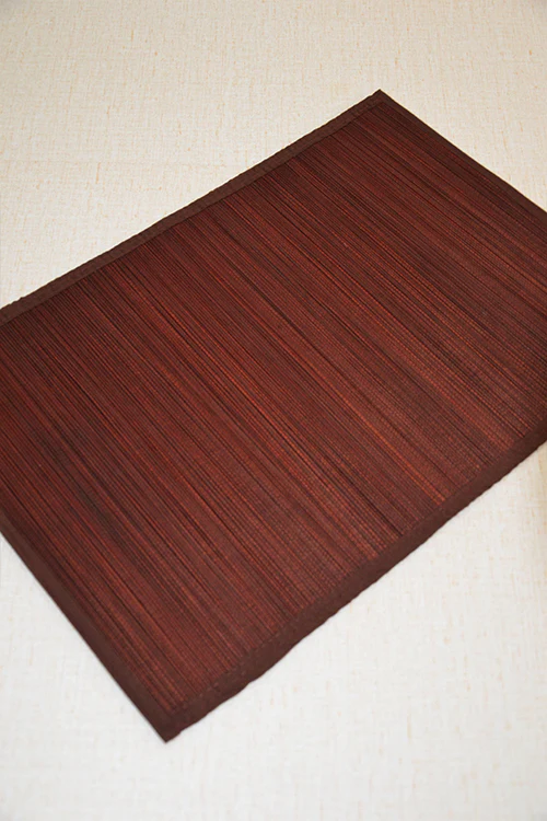 Dharini Bamboo Plain Placemats  (Set Of 6) - Brown - Image 6