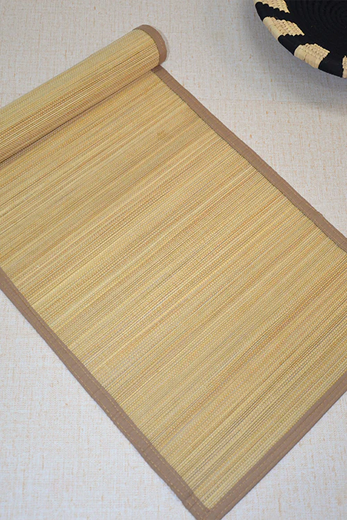 Dharini Bamboo Plain Runner Medium - Natural - Image 3